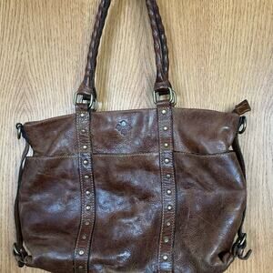 Patricia Nash leather large hand/shoulder bag with multiple pockets